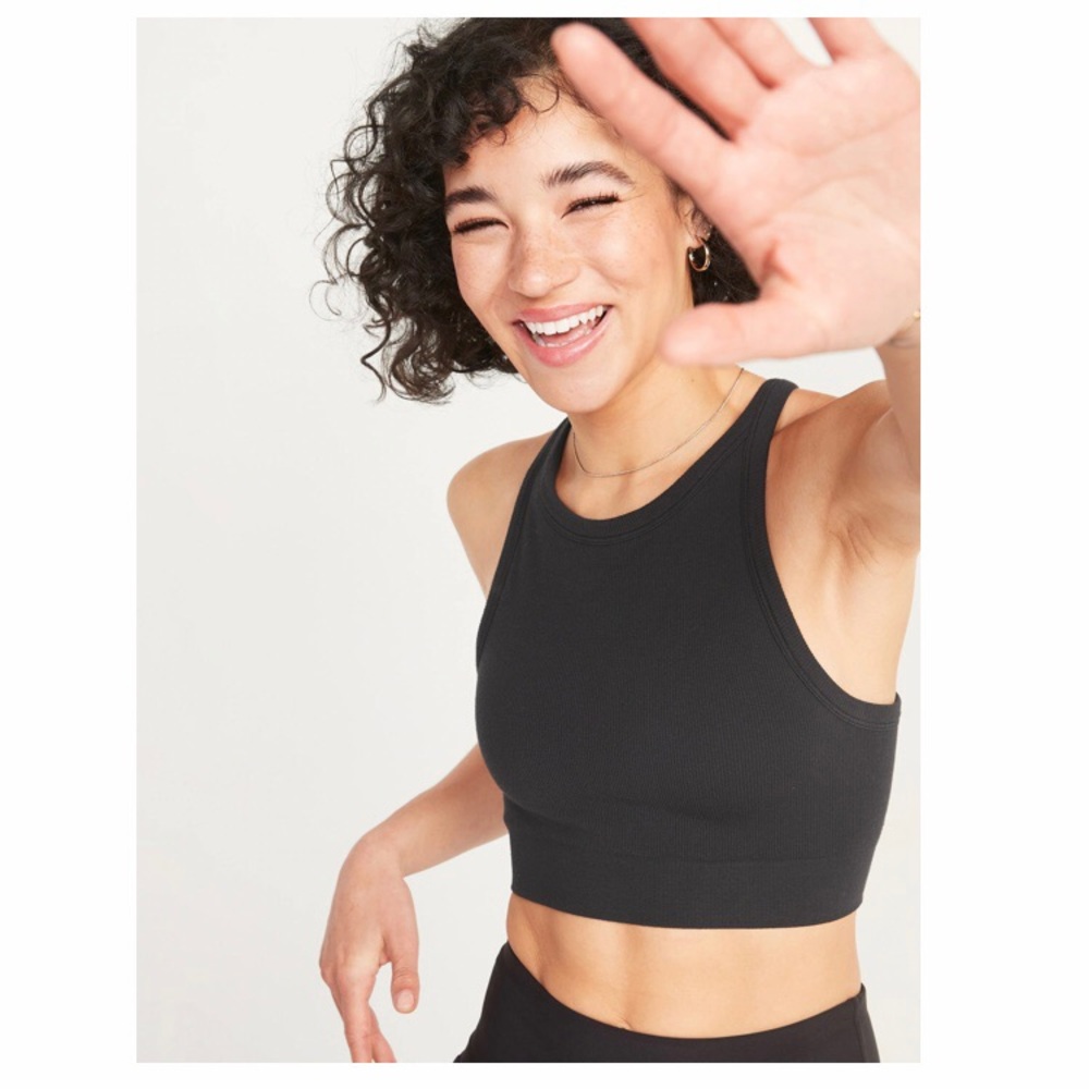 Light Support Seamless Long-Line Sports Bra for Women